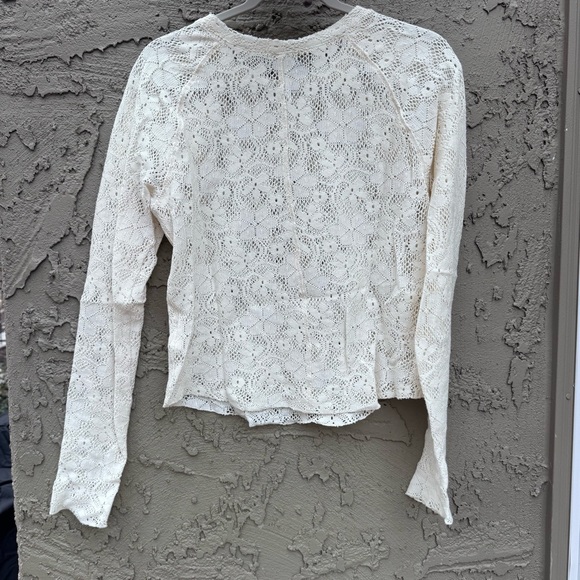 NWOT Free People In The Meadow top in natural size L - Picture 5 of 7